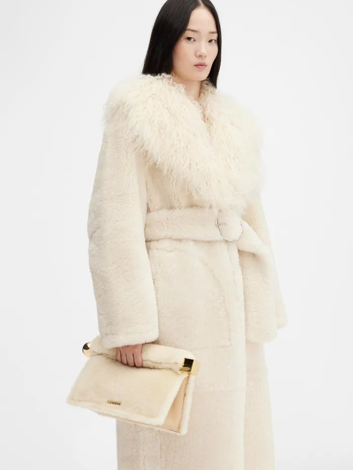 Women Crossbody and Handbags JACQUEMUS The Rond Carr Clutch Offwhite Women Crossbody and Handbags JACQUEMUS The Rond Carr Clutch Offwhite