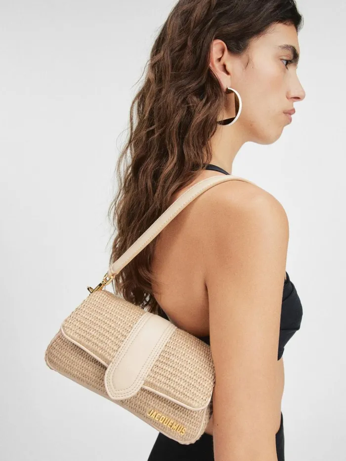 Women Crossbody and Handbags JACQUEMUS The Small Bambimou Natural Ivory Women Crossbody and Handbags JACQUEMUS The Small Bambimou Natural Ivory