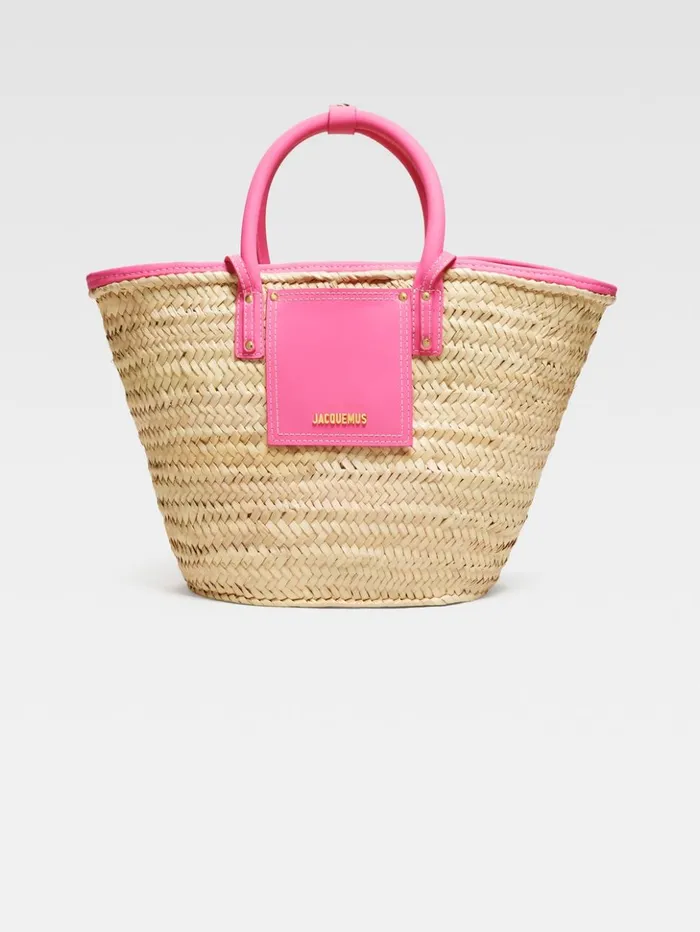 Women Crossbody and Handbags JACQUEMUS The Soli Basket Dark Pink
