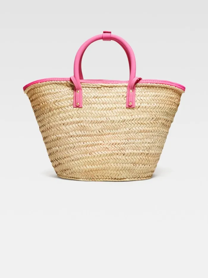 Women Crossbody and Handbags JACQUEMUS The Soli Basket Dark Pink Women Crossbody and Handbags JACQUEMUS The Soli Basket Dark Pink
