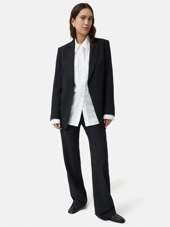 Women Crosshatch Knox Blazer Navy Jigsaw Suits and Tailoring