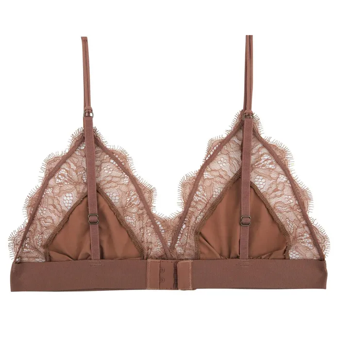 Women Cup A To D Love Stories Love Lace Bralette Medium Brown