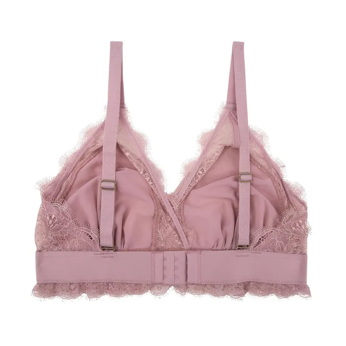 Women Cup E To F Love Stories Love Lacy Bralette Mauve Pink