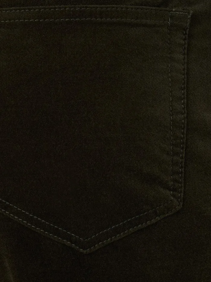 Women Delmont Velvet Tapered Jean Dark Green Jigsaw Trousers