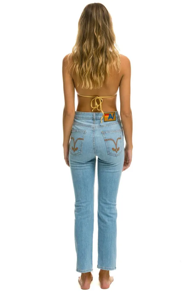 Women Denim Aviator Nation HIGH RISE SLIM BOOT JEAN 8211 SUPER LIGHT Women Denim Aviator Nation HIGH RISE SLIM BOOT JEAN 8211 SUPER LIGHT