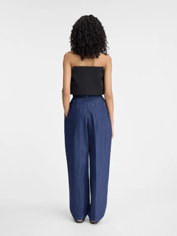 Women Denim JACQUEMUS The Curzio DeNmes Denim Pants Navy Women Denim JACQUEMUS The Curzio DeNmes Denim Pants Navy