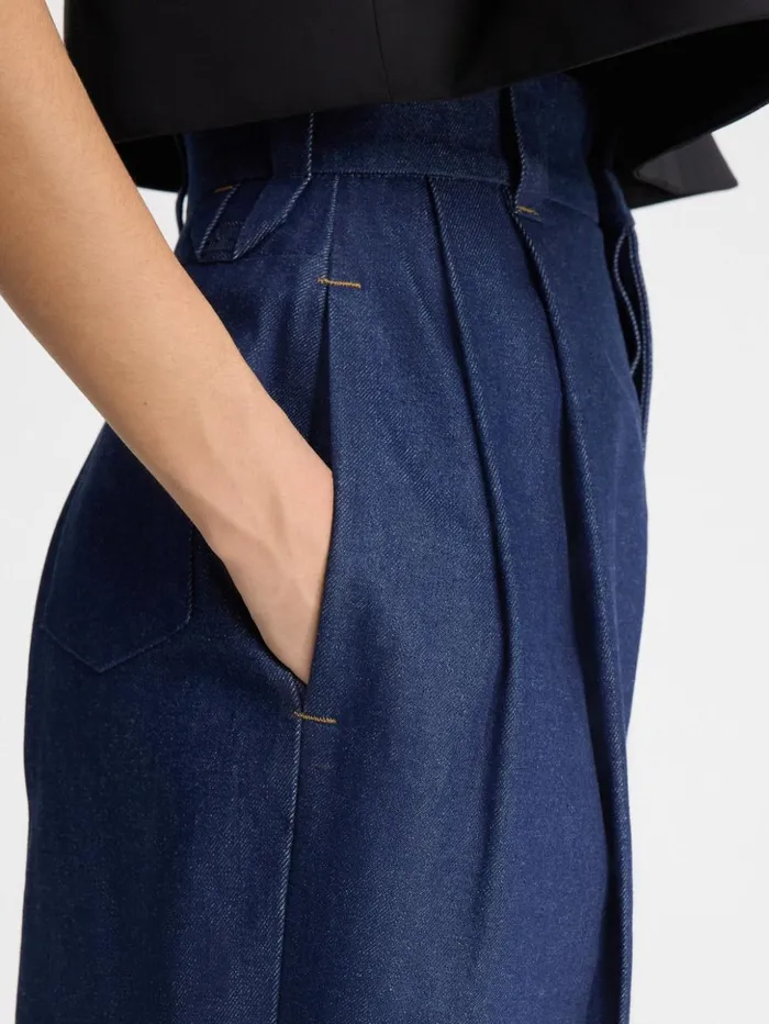 Women Denim JACQUEMUS The Curzio DeNmes Denim Pants Navy Women Denim JACQUEMUS The Curzio DeNmes Denim Pants Navy