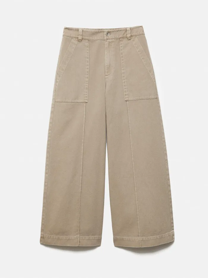 Women Denim Sailor Trouser Brown Jigsaw Denim
