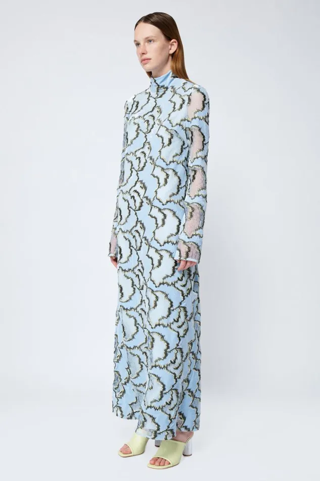 Women Dresses and Jumpsuits Jonathan Simkhai Ailey Dress Blue Long Sleeve Dress Women Dresses and Jumpsuits Jonathan Simkhai Ailey Dress Blue Long Sleeve Dress