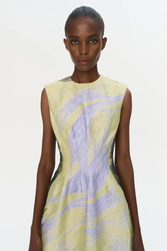 Women Dresses and Jumpsuits Jonathan Simkhai Eli Dress Green and Blue Eli Dress