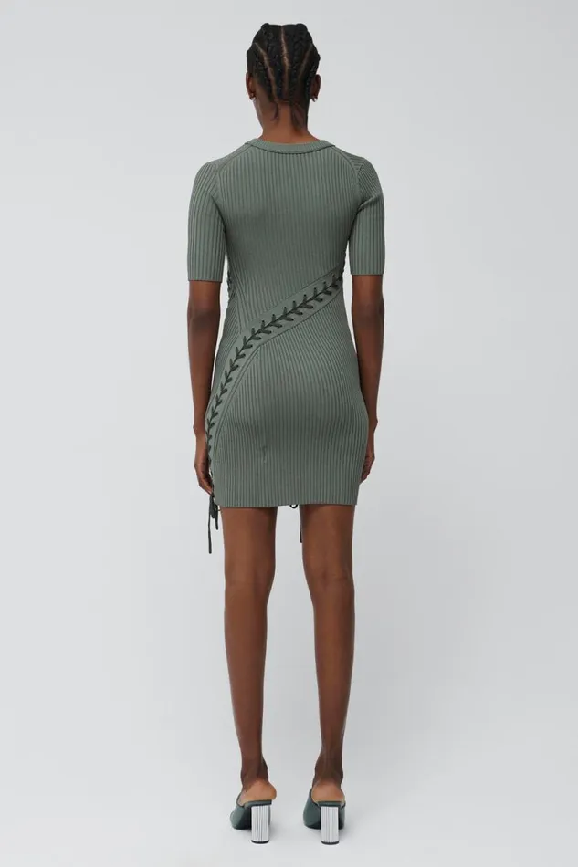 Women Dresses and Jumpsuits Jonathan Simkhai Gilly Dress Green Multi Mini Dress W Short Sleeves