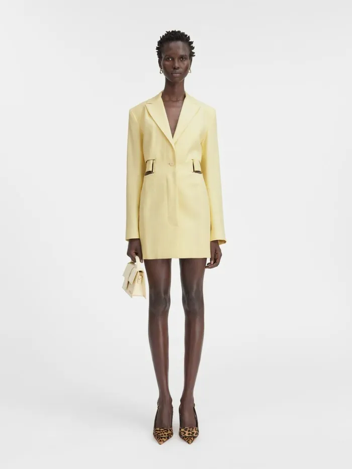 Women Dresses and Skirts JACQUEMUS The Bari Dress Pale Yellow