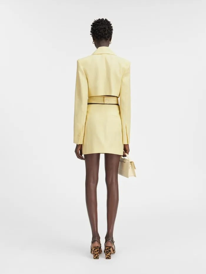 Women Dresses and Skirts JACQUEMUS The Bari Dress Pale Yellow