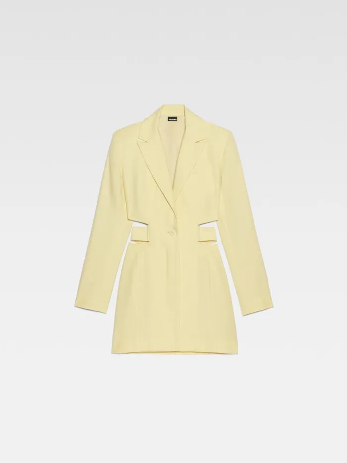 Women Dresses and Skirts JACQUEMUS The Bari Dress Pale Yellow