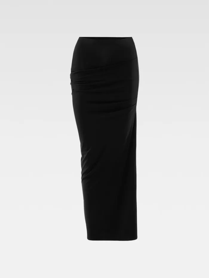 Women Dresses and Skirts JACQUEMUS The Drapeado Skirt Black