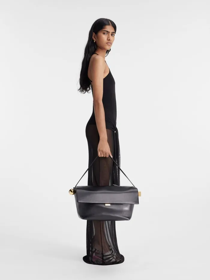 Women Dresses and Skirts JACQUEMUS The Nodo Knit Dress Black