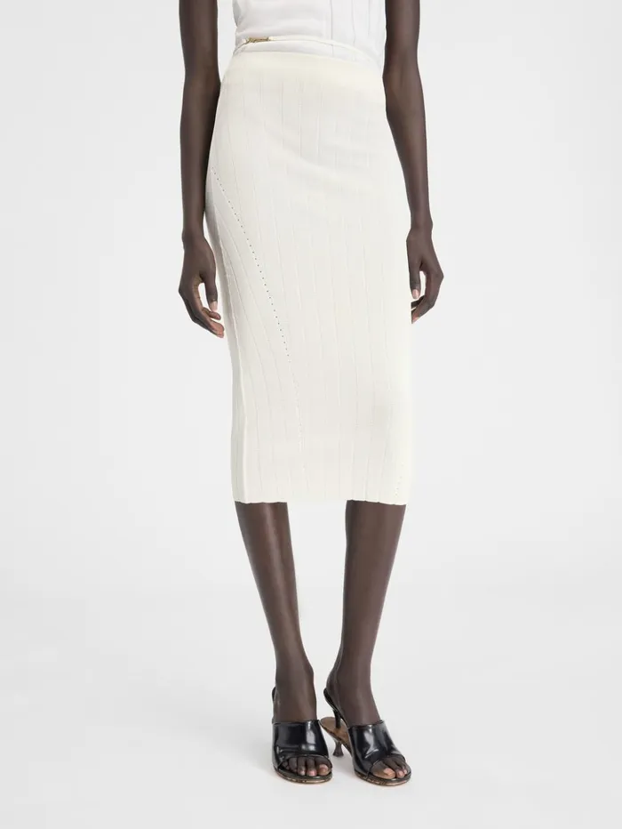 Women Dresses and Skirts JACQUEMUS The Pral Skirt Offwhite Women Dresses and Skirts JACQUEMUS The Pral Skirt Offwhite