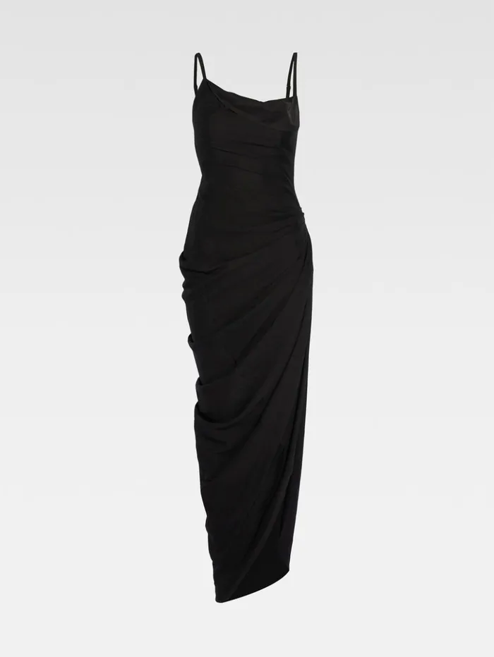 Women Dresses and Skirts JACQUEMUS The Saudade Long Dress Black Women Dresses and Skirts JACQUEMUS The Saudade Long Dress Black
