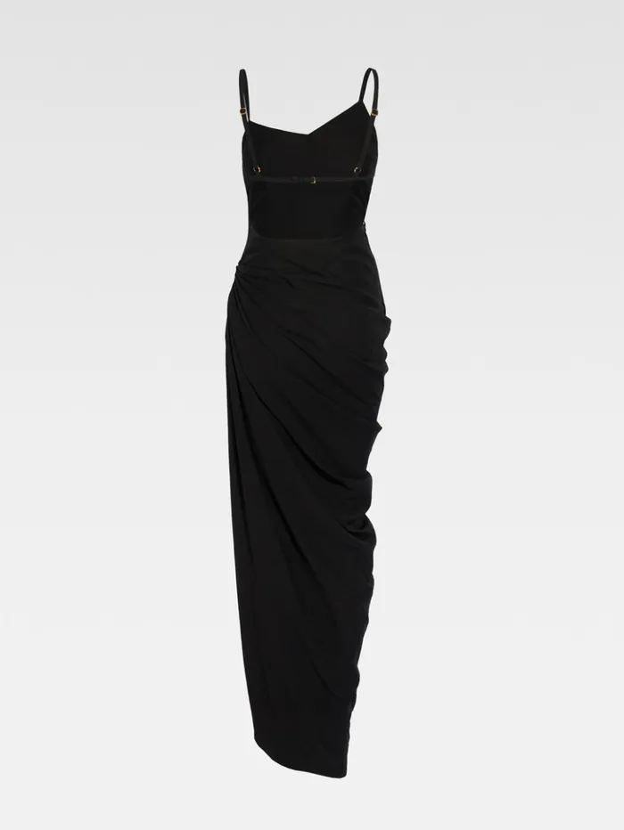 Women Dresses and Skirts JACQUEMUS The Saudade Long Dress Black Women Dresses and Skirts JACQUEMUS The Saudade Long Dress Black