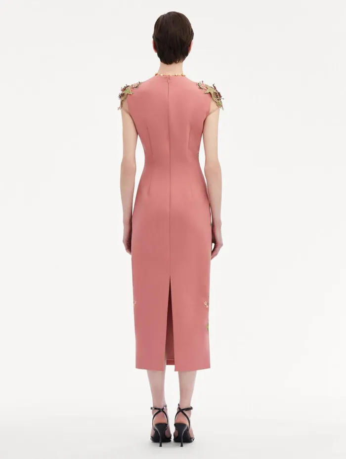 Women Dresses Oscar De La Renta Art Nouveau Pencil Dress Rouge