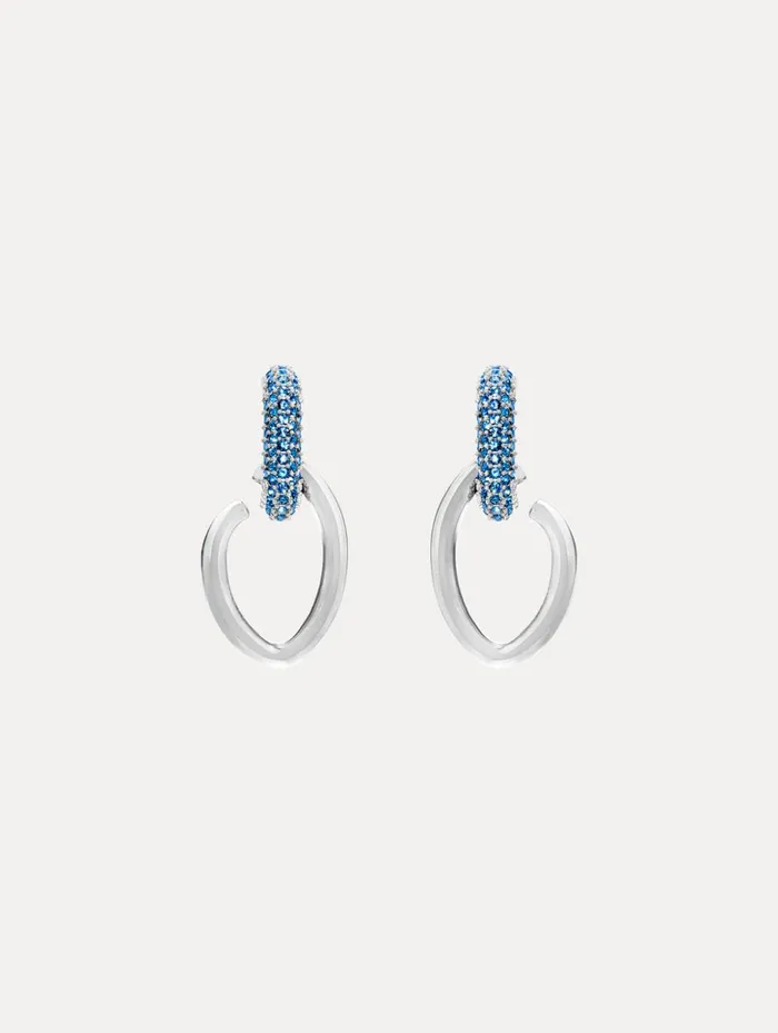 Women Earrings Oscar De La Renta Pav O Drop Earrings Blue