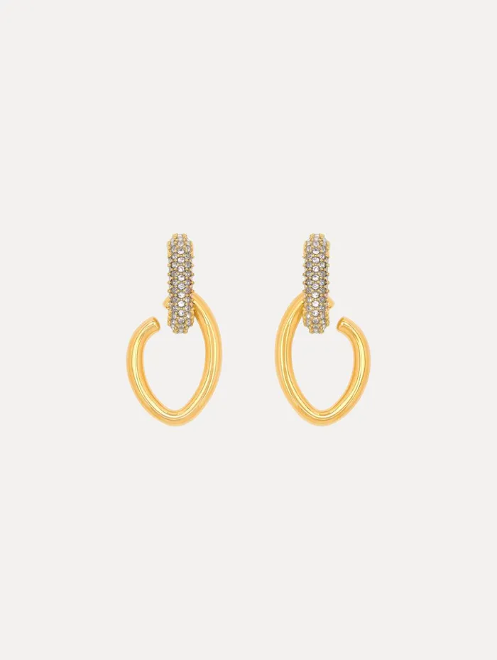 Women Earrings Oscar De La Renta Pav O Drop Earrings Crystal