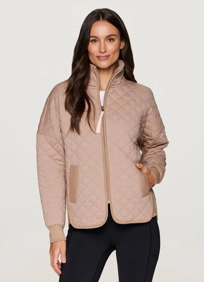 Women Echo Quilted Jacket Latte RBX Active Jackets