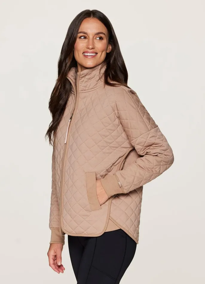 Women Echo Quilted Jacket Latte RBX Active Jackets