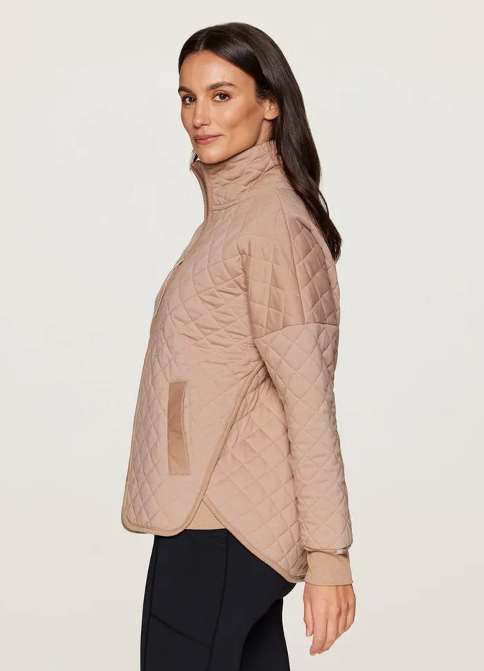 Women Echo Quilted Jacket Latte RBX Active Jackets