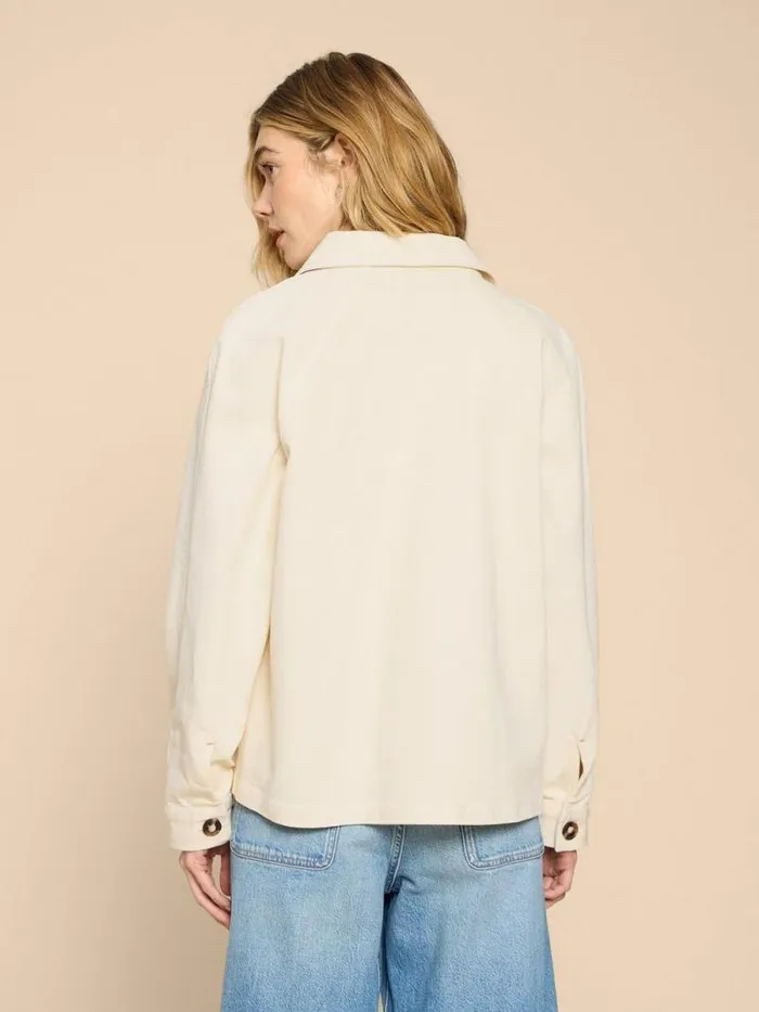 Women Eden Denim Relaxed Jacket Light Natural White Stuff Coats and Jackets