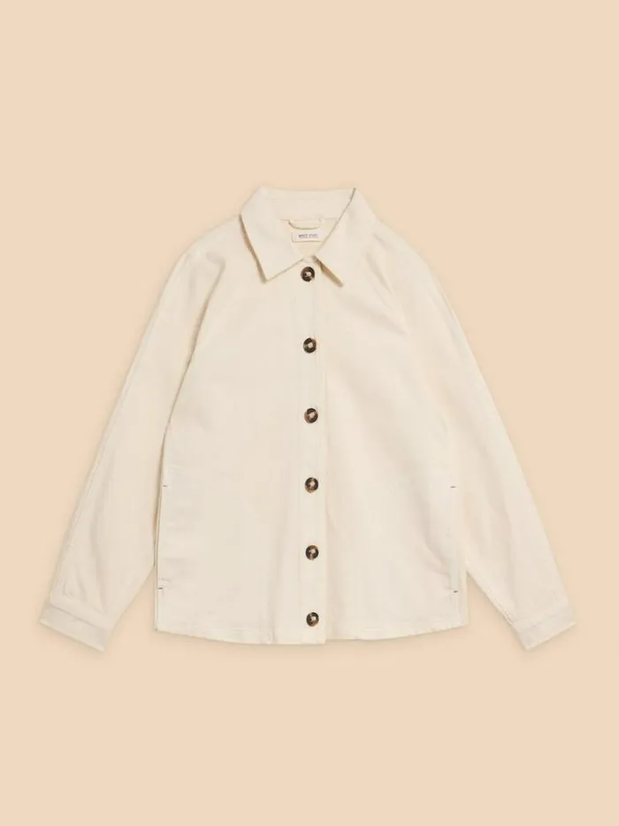 Women Eden Denim Relaxed Jacket Light Natural White Stuff Coats and Jackets