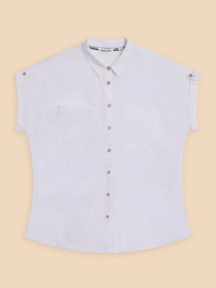 Women Ellie Organic Cotton Shirt Pale Ivory White Stuff Shirts and Blouses Women Ellie Organic Cotton Shirt Pale Ivory White Stuff Shirts and Blouses