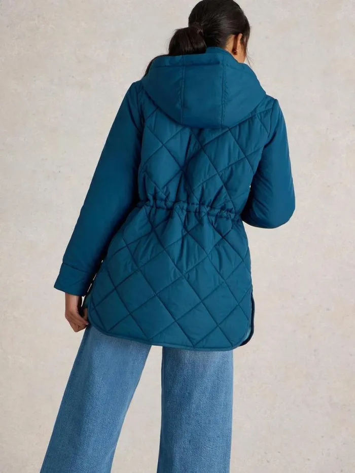 Women Emilia Quilted Collared Coat Dk Teal White Stuff Coats and Jackets Women Emilia Quilted Collared Coat Dk Teal White Stuff Coats and Jackets