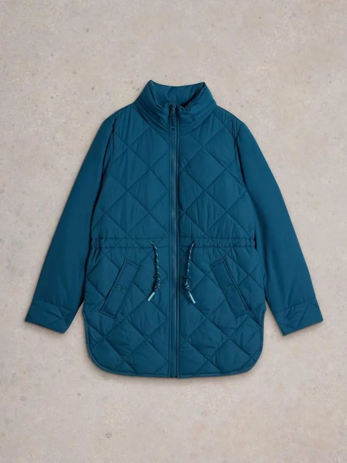 Women Emilia Quilted Collared Coat Dk Teal White Stuff Coats and Jackets Women Emilia Quilted Collared Coat Dk Teal White Stuff Coats and Jackets