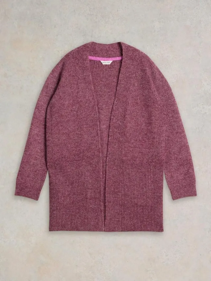 Women ERIN LONGLINE CARDI Dk Plum White Stuff Knitwear Women ERIN LONGLINE CARDI Dk Plum White Stuff Knitwear