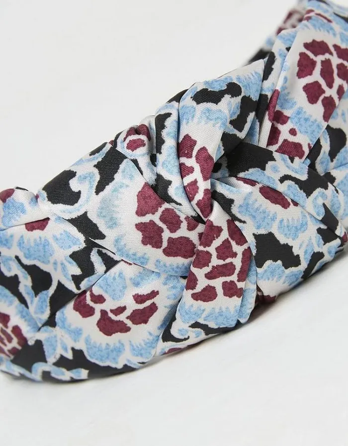 Women FatFace Hair Accessories Floral Headband Black