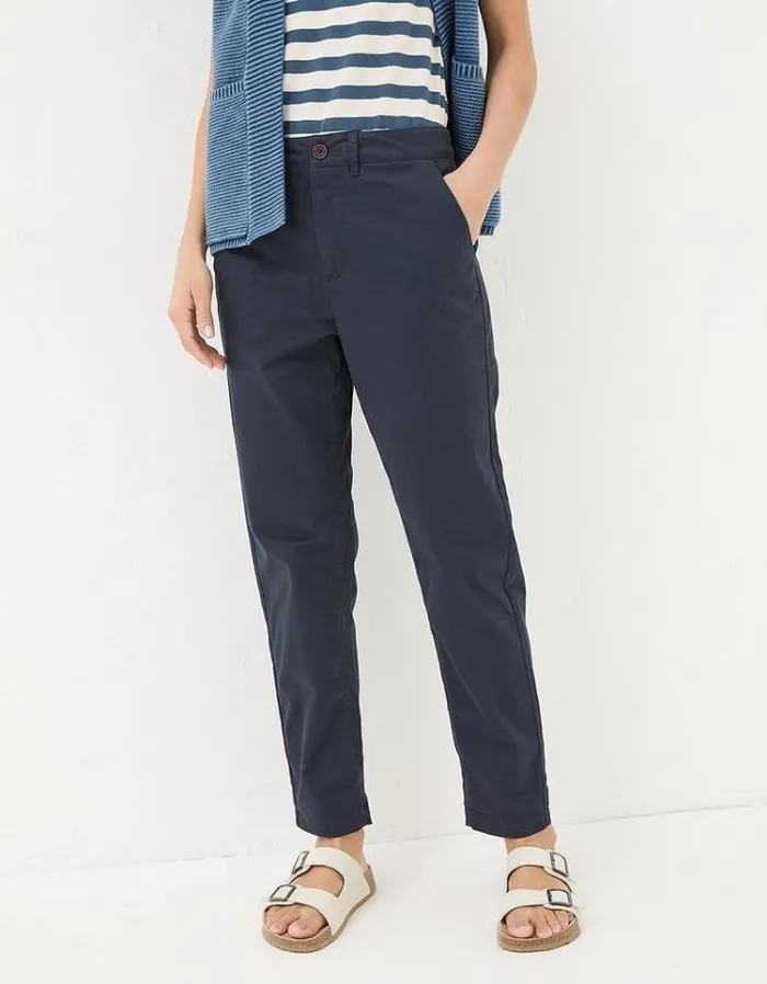Women FatFace Pants and Leggings Rye Chinos Navy
