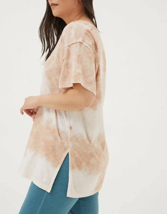 Women FatFace Tops and TShirts Abi Tie Dye TShirt Ivory