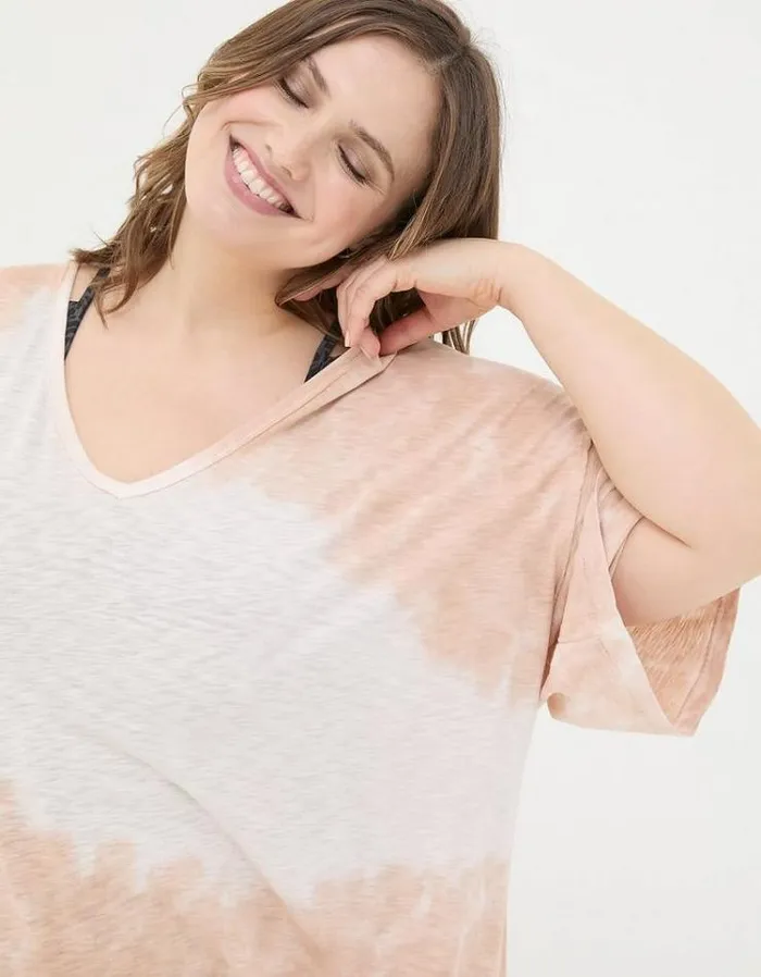 Women FatFace Tops and TShirts Abi Tie Dye TShirt Ivory