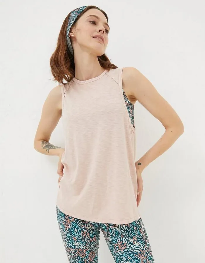 Women FatFace Tops and TShirts Ione Vest Light Pink