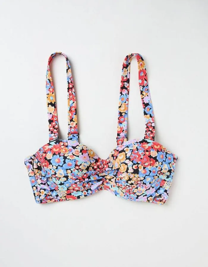 Women FatFace Vacation Shop Beck Pop Floral Bikini Top Multi
