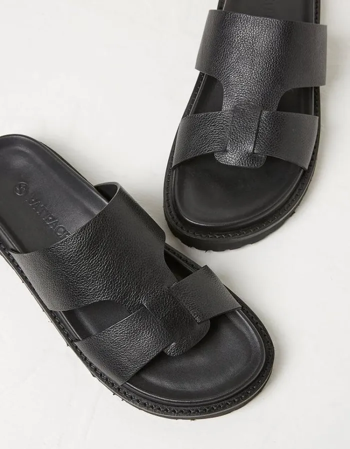 Women FatFace Vacation Shop Edie Chunky Sole Sandal Black