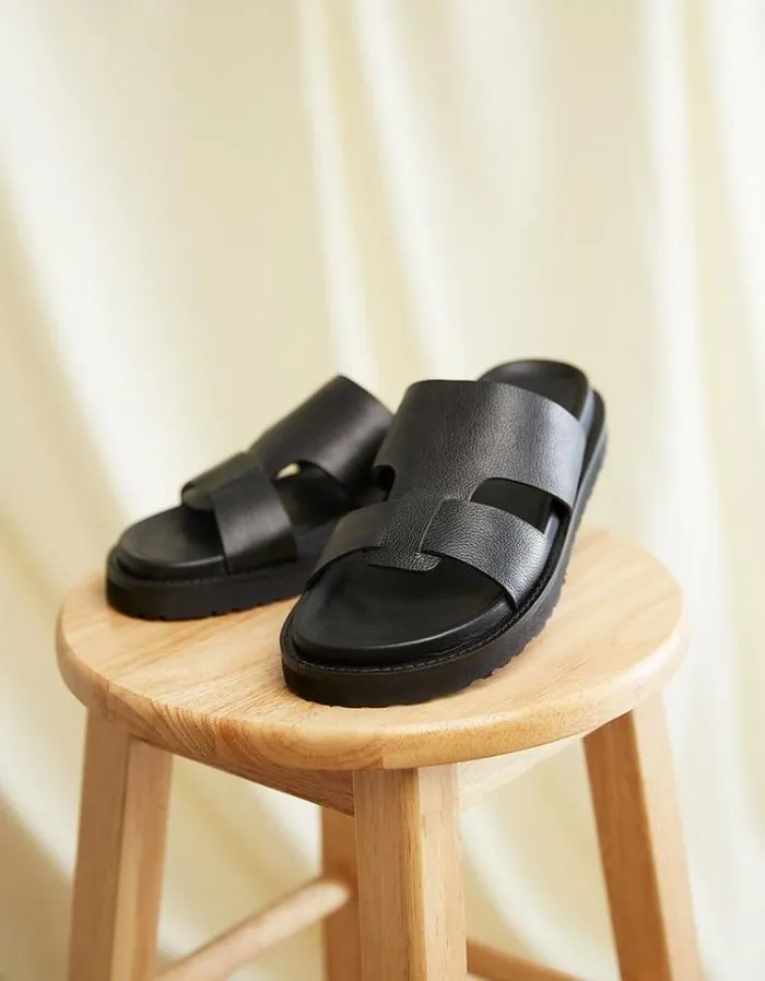 Women FatFace Vacation Shop Edie Chunky Sole Sandal Black