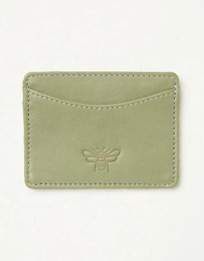 Women FatFace Women039s Sale Bee Card Holder Green Haze