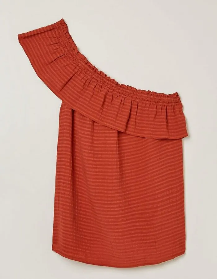 Women FatFace Women039s Sale Bernie Asymmetric Cami Top Rust Red
