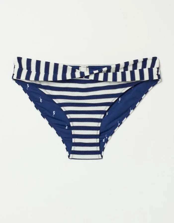 Women FatFace Women039s Sale Breton Twist Bikini Bottoms Navy