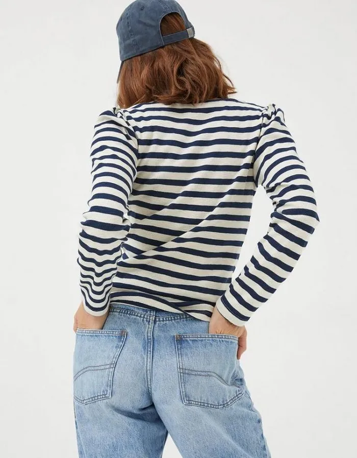 Women FatFace Women039s Sale Carly Stripe Top Navy