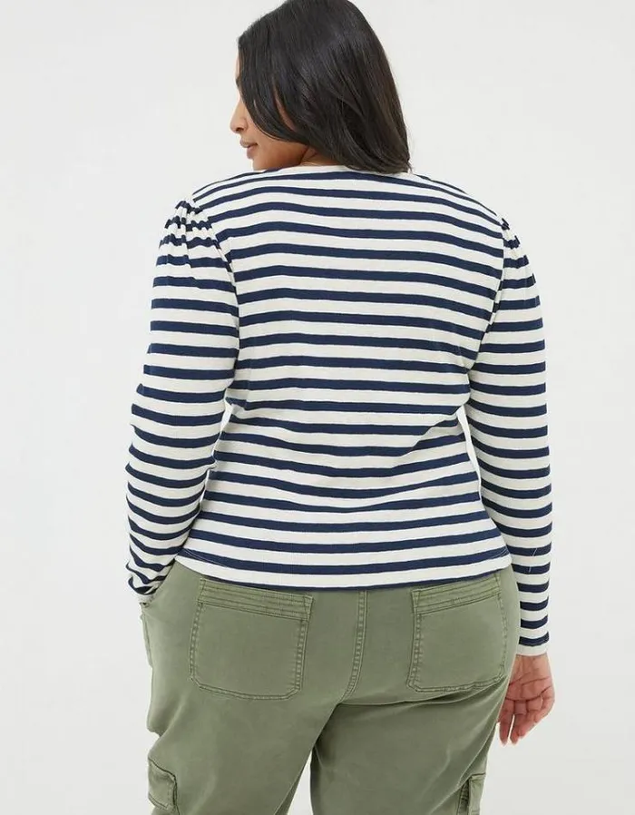 Women FatFace Women039s Sale Carly Stripe Top Navy