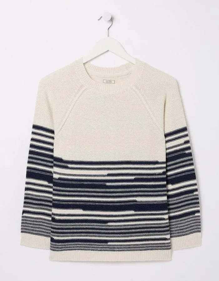 Women FatFace Women039s Sale Elodie Stripe Sweater Ivory