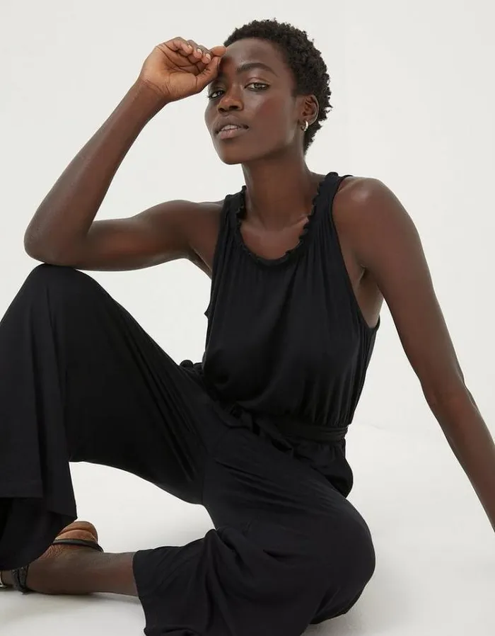 Women FatFace Women039s Sale Haylie Jersey Jumpsuit Black